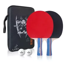 Set 2 Paletas De Ping Pong Loki K3000 Nivel Inicial