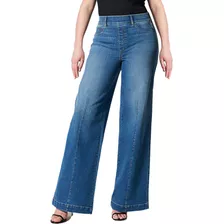 Pantalón Mujer Mezclilla Azul Marino Casual Cómodo Jeans Dam