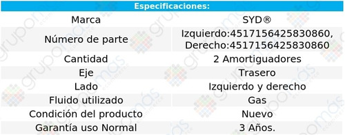 Amortiguadores Gas Traseros Syd P/hyundai Sonata 2011 A 2014 Foto 2