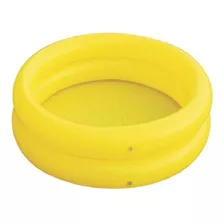 Pileta Inflable 140 Cm 2 Aros Liso Ngm - Sharif Express Color Amarillo