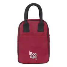 Bolsa Lanchera Eco Right Plain Maroon