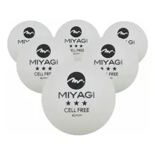 Pelotas Ping Pong Bola Tenis Mesa 3 Star Miyagi Blancas X 6 