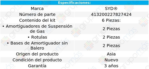 Amortiguadores Rotulas Bases Syd Tiida 2006 A 2018 Foto 3