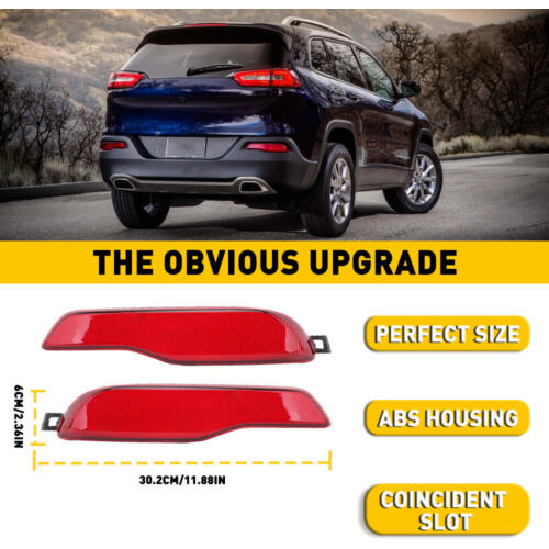 Fits Jeep Cherokee 2014-2018 Rear Bumper Reflector Side  Aab Foto 5