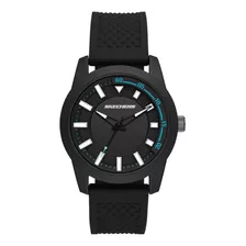 Reloj Hombre Skechers Clement De Silicona Color De La Correa Negro