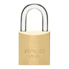 Cadeado De Latão 20mm 2 Chaves Pado Cor Dourado