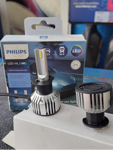 Philips Led H1 Ultinon Essential 200% + Luz 6500k Lupas  Foto 8