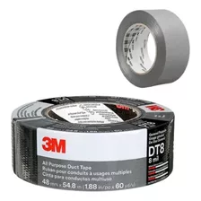 Cinta Multiproposito 3m Duct Tape Dt8 48mm X 22,9mts Color Gris