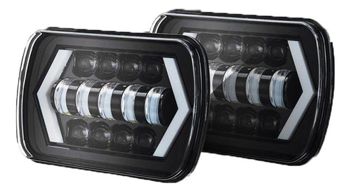 Faro Led Cuadrado De 5x7 Pulgadas Para Wrangler Cherokee Xj Foto 9