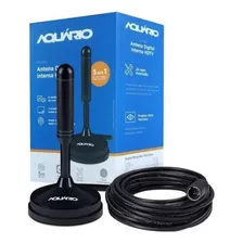 Antena Digital Interna 5m Aquarios Dtv150