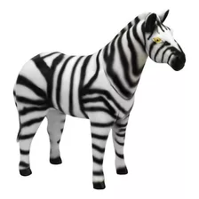 Animal Zebra Em Vinil Boneco Safári - Bee Toys