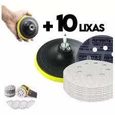 Kit Base Disco Lixa Com 10 Un De Lixa Grãos Variados Escolha