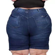 Bermuda Feminina Jeans Plus Size Do 60 Ao 66