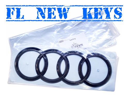 Kit 3 Emblemas Audi A4 Gloss Black Originales 2020 A 25 Foto 3