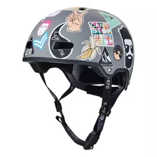 Micro - Casco Ac2121bx Deluxe Stickers Talla L Color Negro