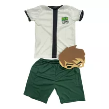 Fantasia Roupa Infantil Ben 10 C/ Máscara 1 A 10 Anos