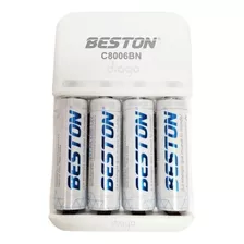 Baterías Pilas Recargables Aa 2700 Mah Beston + Cargador 10p