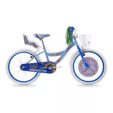 Bicicleta Cross Flower Power R20 1v Azul Niña Benotto