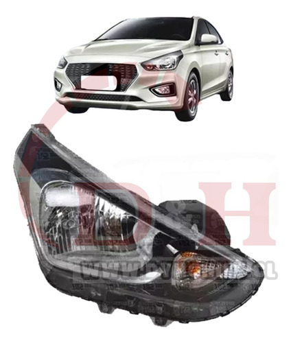 Optico Derecho Hyundai Verna 2020-2023  Foto 2