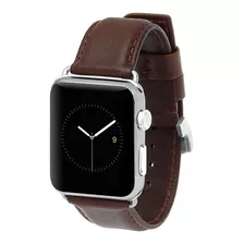 Correa Cuero Case Mate Compatible Con Apple Watch 44mm Café