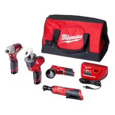 Milwaukee -25 M12 Kit Combinado De 5 Herramientas De Iones .