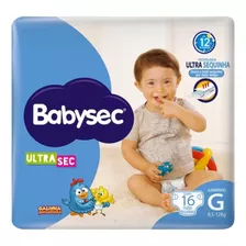 Kit C/ 4 Pct Fralda Babysec Galinha Pintadinha Ultrasec 