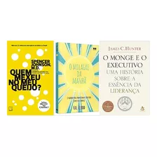 Kit 3 Livros Quem Mexeu No Meu Queijo + O Milagre Da Manhã + O Monge E O Executivo