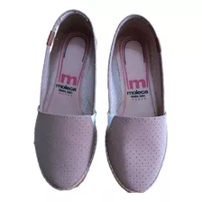 Chatitas/zapatillas Dama,1 Uso.impecables.t.35.beige.moleca.