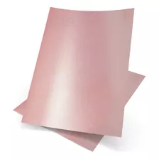 Papel Metálico Rosé Gold - Tam. A3 180g/m² - 25 Folhas