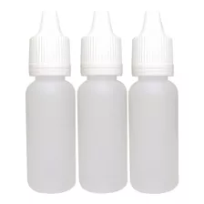 Frasco Plástico De 15ml - Conta Gotas - 100un Tampa Lacre!