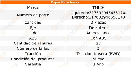 2- Mazas Delanteras B3000 3.0l V6 2006/2008 Tmk Foto 2