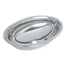 Kit 2 Cuba Pia P/ Banheiro Oval 36cm Inox 304 Válvula Grátis