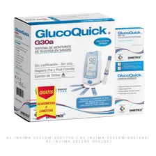 Oferta Tiras Glucoquick 50 + Glucometro G30a + Lancetas 50