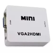 Mini Conversor Adaptador Vga Para Hdmi Com Áudio Vga2hdmi