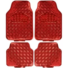 Tapetes Diseño Rojo Metalico Para Hyundai H-1
