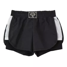 Short Poliester Niña Wanama Sporty Negro Premium