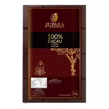 Chocolate Jupará Premium 100% Cacau Barra 1kg (sem Açúcar)