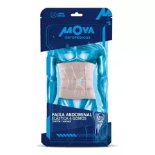 Faixa Abdominal Elástica Bege 4 Gomos Tam. P/m Mova