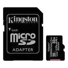 Memoria Micro Sd Hc + Adaptador Sd 32gb Kingstong Clase 10