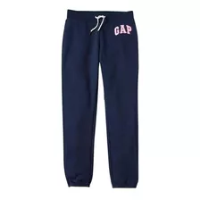 Jogger Niña Gap Logo Fleece Azul