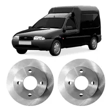  Par Disco Freio Dianteiro Ventilado Ford Courier Fiesta Ka