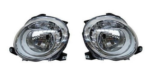 Par Juego Faros Fiat 500  2009 - 2015 Superior Xry Foto 3