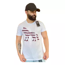 Camiseta Touch Masc Mc Vermelho Hibisco Gg