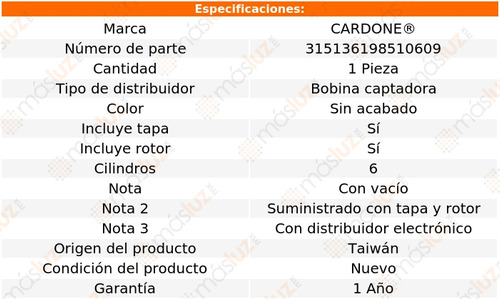 Distribuidor Ignicin Dodge Ramcharger 6 Cil 3.7l 74/80 Foto 5