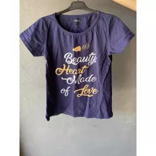 Remera Azul Mujer