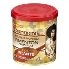 Páprica Picante Em Pó Carmencita Lata 75g Premium Espanhol