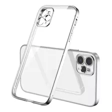 Capa Lux Cor Metálica Para iPhone XR Xs 11 12 13 Pro Max