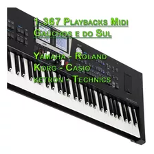 1.367 Playbacks Midi Gaúchos Para Teclados Technics Kn