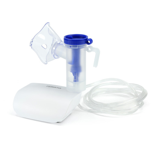 Nebulizador Piston Femmto Bc-68006 Con Compresor Adulto Y Pediatrico Compacto Silencioso Blanco Ultra Liviano Con Fuente De Carga Incluida Aprobado Anmat