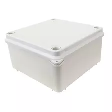Kit 10 Pçs Caixa Sobrepor Cftv Quadrada Branca 8,5x8,5x4,5cm